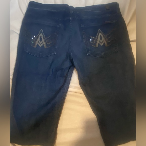 7 for all mankind_Seven’s_ Bermuda Jean Shorts_32_ Womens - Picture 4 of 8